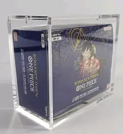 One Piece Booster Box Acrylic Display Case Magnetic Lid OP Reprints, & OP3+ - Image 1