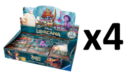 Disney Lorcana Azurite Sea Booster 4-Box CASE FACTORY SEALED IN STOCK!! - Image 1
