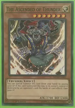 Yugioh The Ascended of Thunder MP18-EN060 1st Ed Common - Image 1