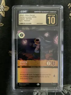 Stitch - Alien Dancer Epic CGC Pristine 10 Disney Lorcana - Image 1