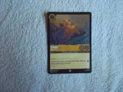 Disney Lorcana: Azurite Sea "SIMBA - HAPPY GO LUCKY" #5/204 CCG Trade Card FOIL - Image 1