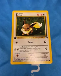 Eevee 1st Edition Non-Holo (LP) Card 55/82 Team Rocket - Image 2