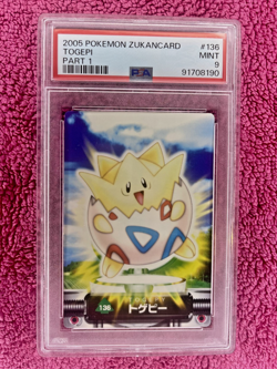 Pop. 3 PSA 9 | Togepi | 2005 Cardass Advanced Generation | Zukan Vending Card - Image 1