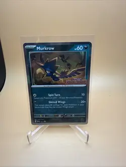 Murkrow - SVP021 - Pokemon Scarlet & Violet Promo STAFF Prerelease Card NM - Image 1