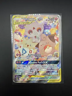 Pokemon TCG Togepi & Cleffa & Igglybuff GX 143A/236 Alternate Art Holo 240HP - Image 1