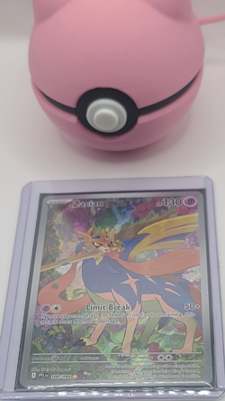 Pokemon Zacian 100/094 Phantasmal Flames Illustration Rare IR NM Eng Full Art - Image 1
