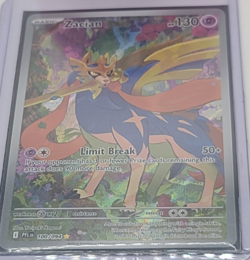 Pokemon Zacian 100/094 Phantasmal Flames Illustration Rare IR NM Eng Full Art - Image 3