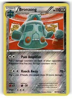 Bronzong 96/162 Rare BREAKthrough Reverse Holo Pokemon Near Mint - Image 1