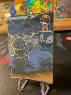 🔥NON TCG Eif Origin 3.0 Chinese Pokemon Card PM-SCR No.004 Squirtle Piplup🔥 - Image 2