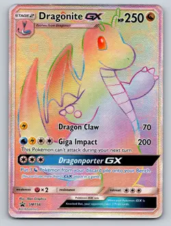 Pokemon - Dragonite GX Rainbow - SM156 - Sun & Moon Promo - NM - Image 1
