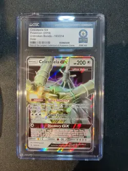Pokemon Celesteela GX Unbroken Bonds 163/214 CGC World Record Gray Collection - Image 1