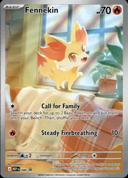 Fennekin 080 Holo Promo ME: Mega Evolution Promo Pokemon Holo Near Mint - Image 1