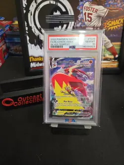 Blaziken Vmax TG15/TG30 Trainer Gallery Silver Tempest Pokemon English PSA 10 - Image 1