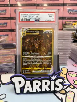 Pokemon Crown Zenith Giratina VSTAR Full Art Gold GG69/GG70 PSA 9 Mint - Image 1