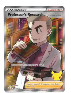 Pokemon - Professor's Research 024/025 Celebrations Ultra Rare Holo - NM - Image 2