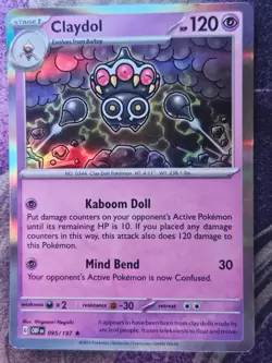 Claydol 095/197 Rare Obsidian Flames Pokemon Holo Near Mint - Image 1