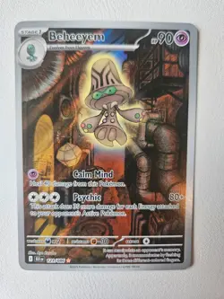 Pokemon Beheeyem 121/086 Black Bolt Illustration Rare Holo New MINT 2025 TCG - Image 1