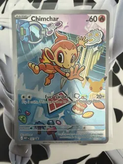 Pokemon Chimchar 041 Black Star Promo Illustration Rare Holo Promo Near Mint - Image 1