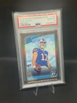 2018 Donruss Optic Rated Rookie Josh Allen Bronze Prizm Buffalo Bills PSA 10 GEM - Image 3