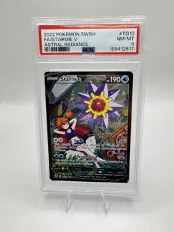 Starmie V TG13/TG30 Swsh10: Astral Radiance Trainer Gallery Holo PSA 8 - Image 1