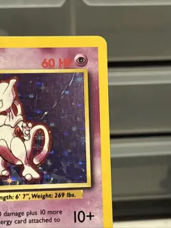 Pokemon TCG Mewtwo Base Set Holo 10/102 NM-LP - Image 3