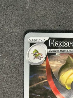 Pokemon TCG Black Bolt Fraxure 146/086 Haxorus 147/086 Illustration Rare Lot NM - Image 3