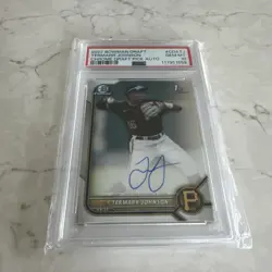 2022 Bowman Draft Chrome Draft Pick Autograph PSA 10 Termarr Johnson Pirates - Image 1
