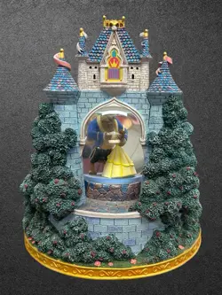 Vintage 2003 Disney Multi Princess Snow Globe Music Box Once Upon A Dream - Image 4