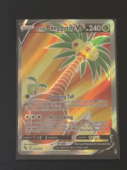 Pokemon TCG Alolan Exeggutor v Full Art Holo Ultra Rare Card Pokemon Go 071/078 - Image 2