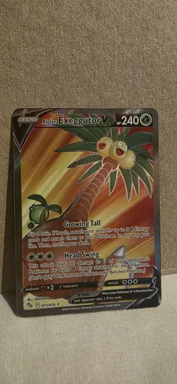 Pokemon TCG Pokemon Go Alolan Exeggutor V 071/078 NM Condition - Image 1
