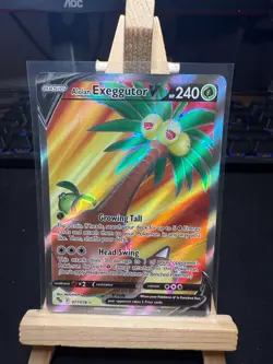 Pokemon TCG Alolan Exeggutor V 071/078 – Pokemon GO – Full Art – MP - Image 1