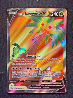 Pokemon TCG Alolan Exeggutor V 071/078 – Pokemon GO – Full Art – MP - Image 2