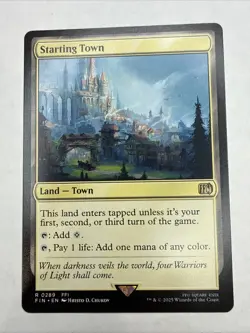 Starting Town 0289 Regular Land Magic the Gathering Final Fantasy NM - Image 1