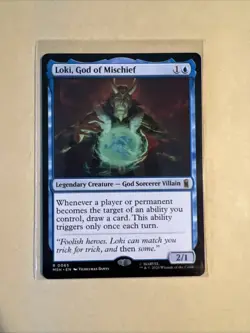 MTG Loki, God of Mischief MSH 0065 R NM Regular - Image 2