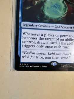 MTG Loki, God of Mischief MSH 0065 R NM Regular - Image 3
