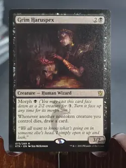 Grim Haruspex Khans of Tarkir MTG Regular Near Mint - Image 1