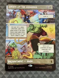 MTG Origin of the Avengers #0298 Foil Borderless Rare Marvel Super Heroes (MSH) - Image 2