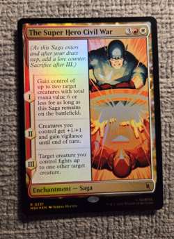 THE SUPER HERO CIVIL WAR ~ NM ~ MTG 0231 MSH Marvel Superheroes FOIL - Image 1