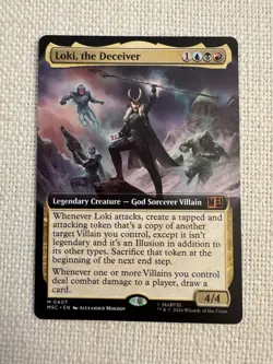 Loki, the Deceiver Extended Art M0407 MTG Marvel Super Heroes Commander MSC NM - Image 1