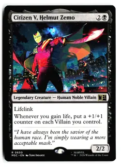 Citizen V, Helmut Zemo 650 Commander: Marvel Super Heroes Magic: The Gathering - Image 1