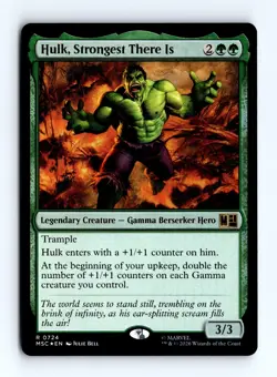 Hulk, Strongest There Is (Foil) 724 (R) MTG Commander: Marvel Super Heroes (MSC) - Image 1