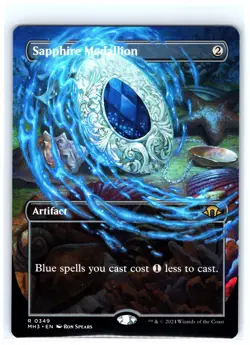 Sapphire Medallion (Borderless) 349 Modern Horizons 3 Magic: The Gathering NM - Image 1