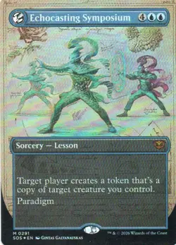 MTG: Secrets of Strixhaven: Foil Borderless Echocasting Symposium: LP Condition - Image 1