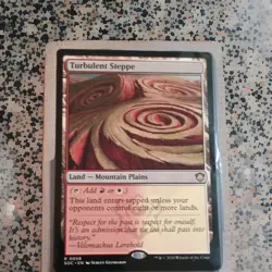Wizards of the Coast Turbulent Steppe 0055 Strixhaven Rare Dual Land Red/White - Image 1