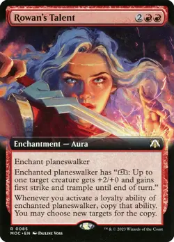 MTG Rowan's Talent Extended Art ** March of the Machine Commander ** English - Image 1