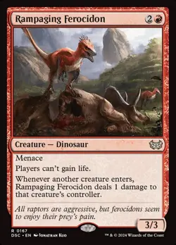 1x Rampaging Ferocidon Near Mint NM Rare MTG Magic Card Commander: Duskmourn - Image 1