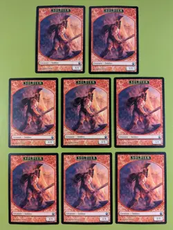 8 Soldier Token (Red) Theros Magic the Gathering MTG 8 - Image 1