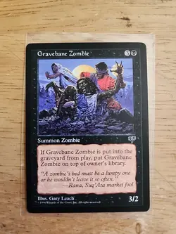 Gravebane Zombie - Mirage - MTG Magic - Common - Black Creature - Image 1