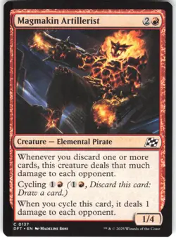 Magmakin Artillerist 137 Aetherdrift DFT C MTG Magic The Gathering C LP - Image 1
