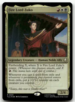 Fire Lord Zuko #221 (Foil) (NM) Avatar: The Last Airbender TLA Magic MTG - Image 1